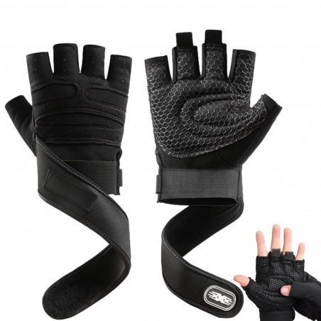 Gants de Musculation - Grip Anti-Dérapant & Protection Paumes